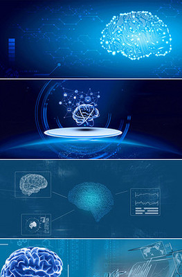 线性蓝色机器人图标 智能科技的视觉象征与深远意义